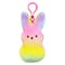 PEEPS® Rainbow Ombre Bunny Plush Backpack Clip